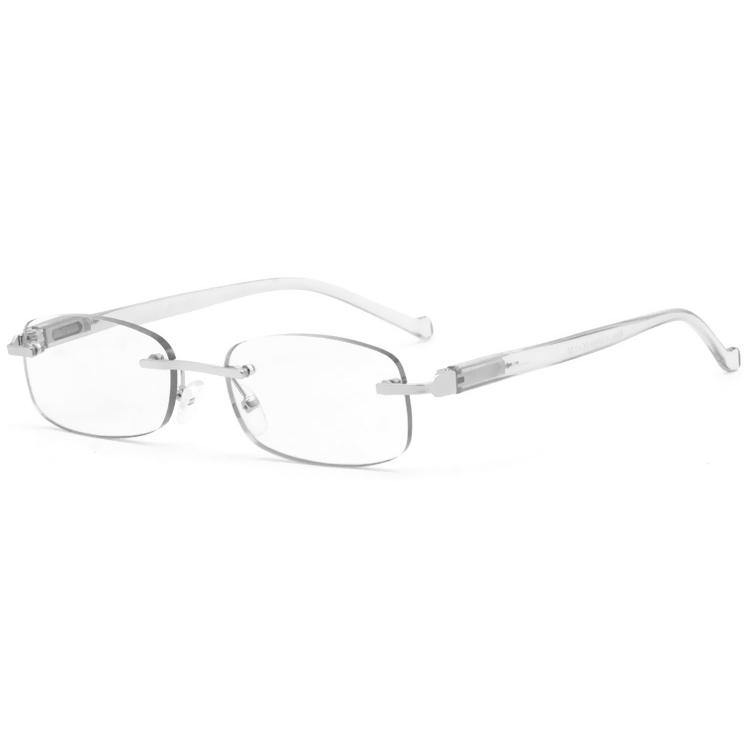 Dachuan Optical DRM368011 China Supplier Rimless Metal Reading Glasses With Cystal Color (7)